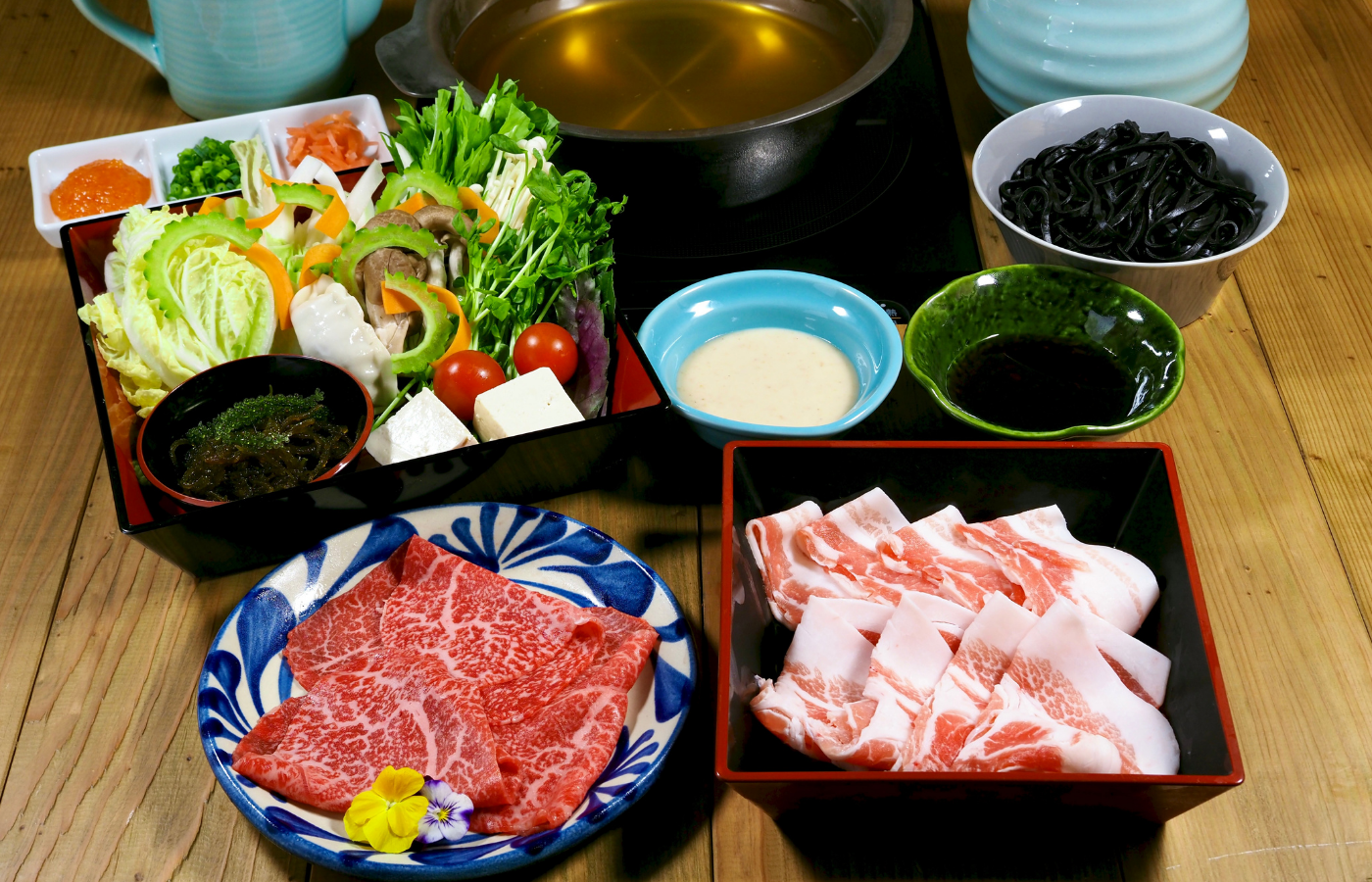 あぐーしゃぶしゃぶ我那覇牧場